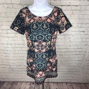 Hollister Short Sleeve Sheath  Dress Cross Back